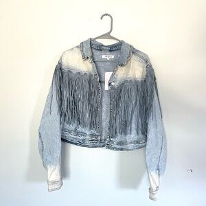 🔺SOLD🔻A Beautiful Soul Denim Fringe Jacket